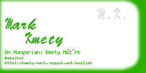 mark kmety business card